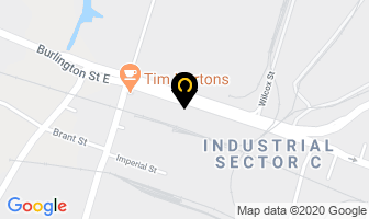 Auto Parts International in Hamilton map
