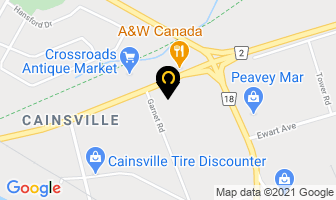 Auto Workz in Brantford map