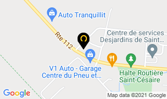 Automobiles Rougemont in Saint-Césaire map