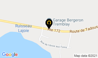 Automobiles Route 172 Inc in Saint-fulgence map