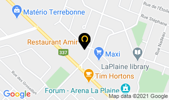 Aux Portes De La Plaine in Terrace map
