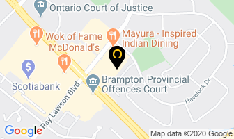 Avenue Optical in Brampton map