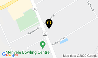 Avis Car Rental in Guelph map