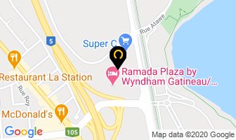 Avis Car Rental in Gatineau map