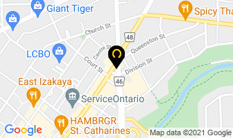 Avis Car Rental in St. Catharines map