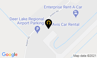 Avis Car Rental in Deer Lake map