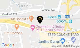 Avis Car Rental in Dorval map