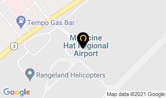 Avis Car Rental in Medicine Hat map