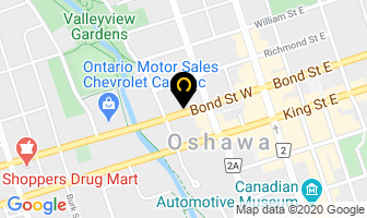 Avis Car Rental in Oshawa map