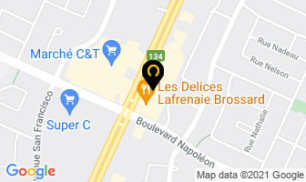 Avis Car Rental in Brossard map