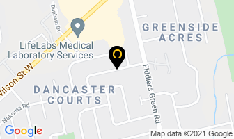 Avon Independent Sales Rep in Ancaster map