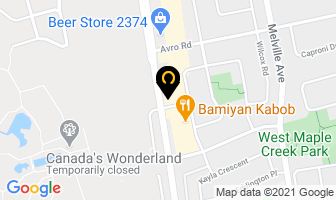 Avro Pet Hospital in Vaughan map