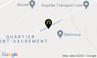 Avt Inc in Saint-Hyacinthe map