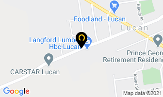 B & B Auto Supply in Lucan map