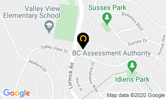 B C Assessment Authority in Courtenay map