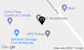 B G E Service & Supply in Fort McMurray map