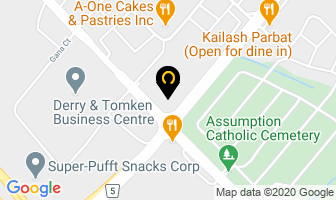 B T I Driving School in Mississauga map