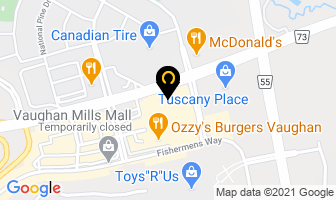 Baby Land in Vaughan map