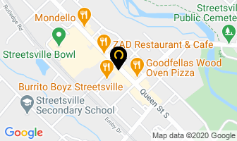 Backstage Hair Salon in Mississauga map