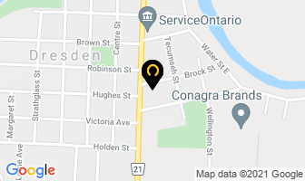 Badder Funeral Home in Dundas map
