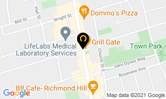 Baharan Sandwich in Richmond Hill map