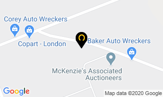 Baker Auto Wreckers in London map