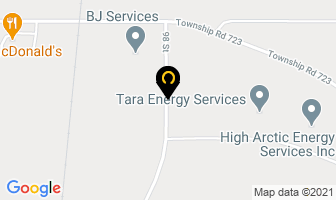 Baker Hughes Canada Co 24 Hour Customer Service in Clairmont map