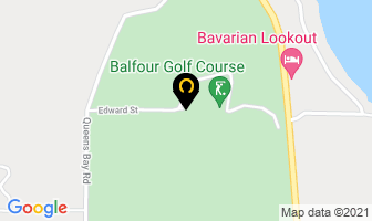 Balfour Golf Club Restaurant in Balfour map
