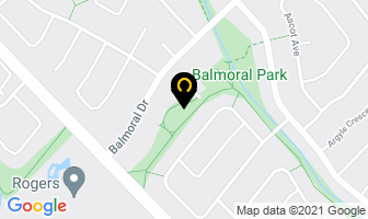 Balmoral Recreation Centre in Brampton map