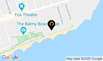 Balmy Beach Club in Toronto map