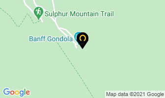 Banff Gondola in Banff map