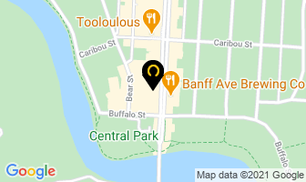 Banff Therapeutic Massage in Banff map