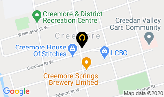 Bank Cafe in Creemore map