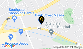 Bank Street Mazda in Guelph map