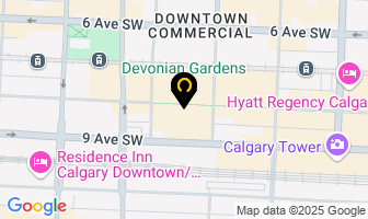 Bankers Hall Chiropractic in Calgary map