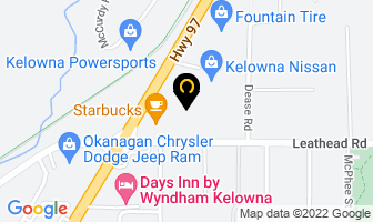 Bannister Cadillac Kelowna in Kelowna map