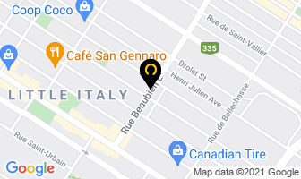 Bar L'emisph&egrave;re Gauche in Montreal map