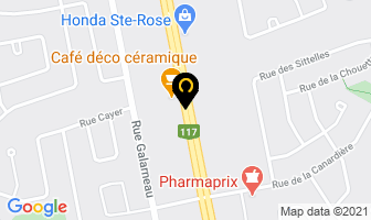 Bar Mad-Max in Laval map