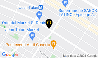 Bar St-Denis in Montreal map