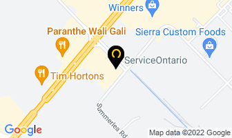 Baratz Law in Brampton map