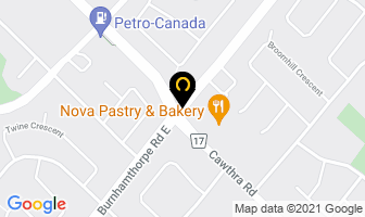 Barber Shop in Mississauga map