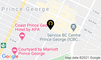 Barbers On George in Prince George map