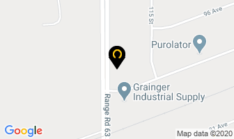 Barda Equipment in Grande Prairie map