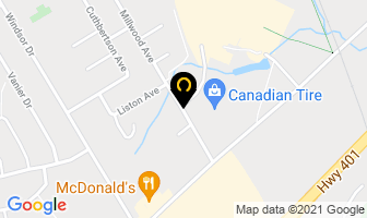 Baribeau Norm & C in Brockville map