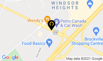Baribeau Service Centre in Brockville map