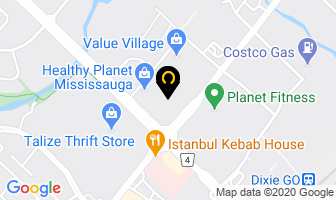 Barkley Opticians in Mississauga map