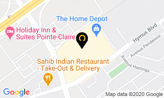 Baron Sports in Pointe-Claire map