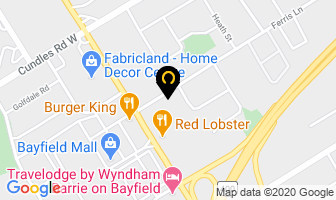 Barrie Dental Hygiene in Barrie map