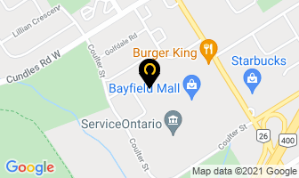 Barrie Learning Centre in Barrie map