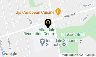 Barrie Skating Club in Barrie map